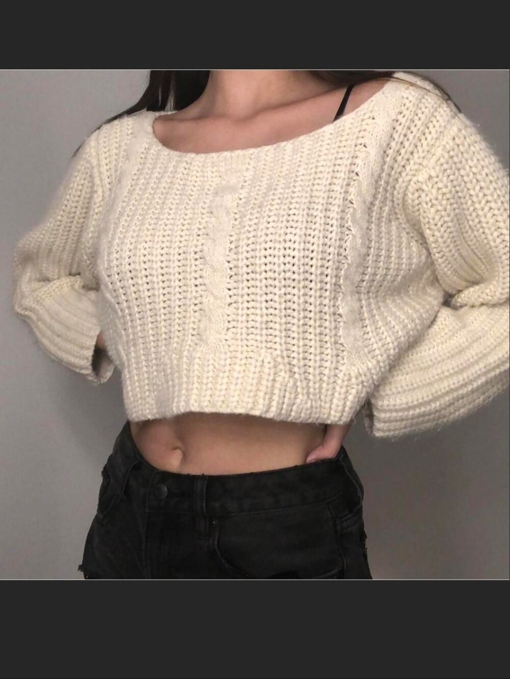 Unif Cable-Knit Sweater